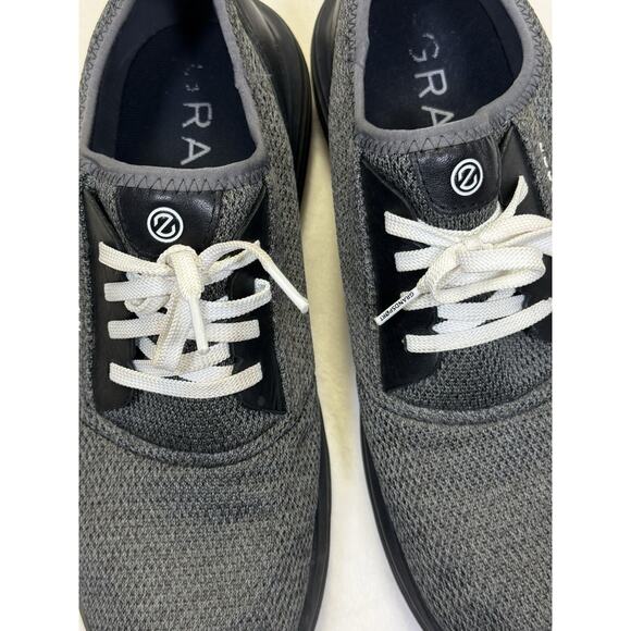 Cole Haan Grand Sport Journey Knit Sneakers Men’s Sz 10 Charcoal Black Lace Up - Picture 6 of 9